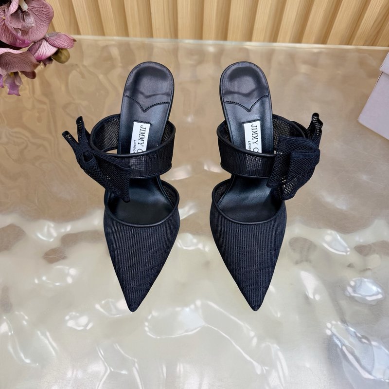 지미추 심플 뮬 하이힐 샌들 001-213490