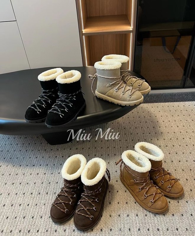 미우미우 겨울 울 스노우 부츠 001-213523