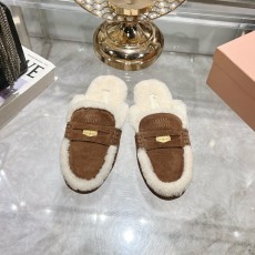 미우미우 울 로퍼 슬리퍼 001-213529