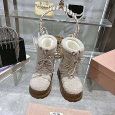 미우미우 겨울 신상 스노우 부츠 면화 신발 001-213540
