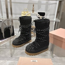 미우미우 겨울 신상 스노우 부츠 면화 신발 001-213543