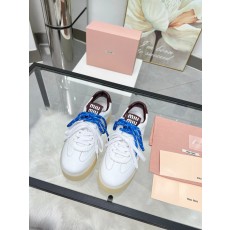미우미우 가죽 캐주얼 스니커즈 001-213627