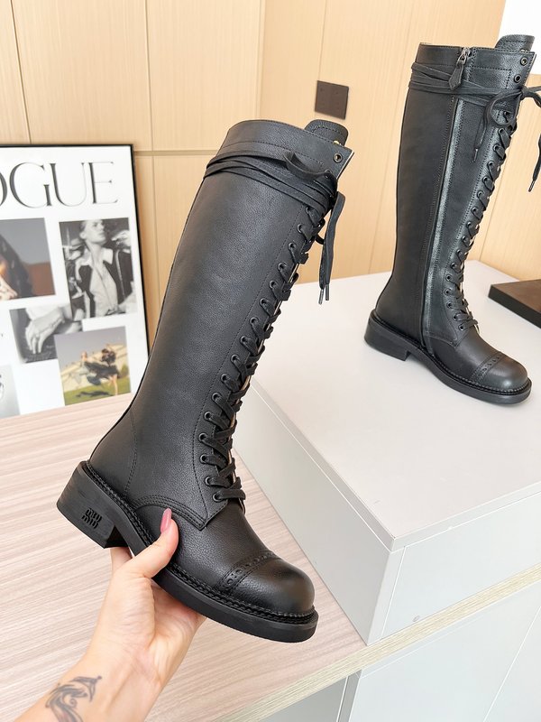 미우미우 빈티지 가죽 롱부츠 001-213628