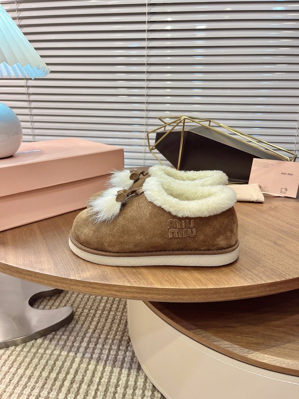 미우미우 프링지 퍼 로퍼 부츠 001-213658