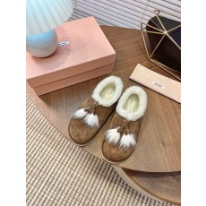 미우미우 프링지 퍼 로퍼 부츠 001-213658