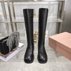 레트로 마소 가죽 라운드 토 앵클 부츠 001-213660