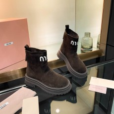 미우미우 스웨이드 울 부츠 001-213661