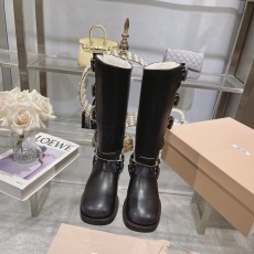 레트로 빈티지 가죽 롱 부츠 001-213667
