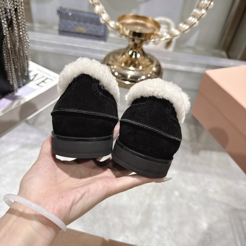 빈티지 울 로퍼 플랫 편안하고 스타일리시한 001-213677
