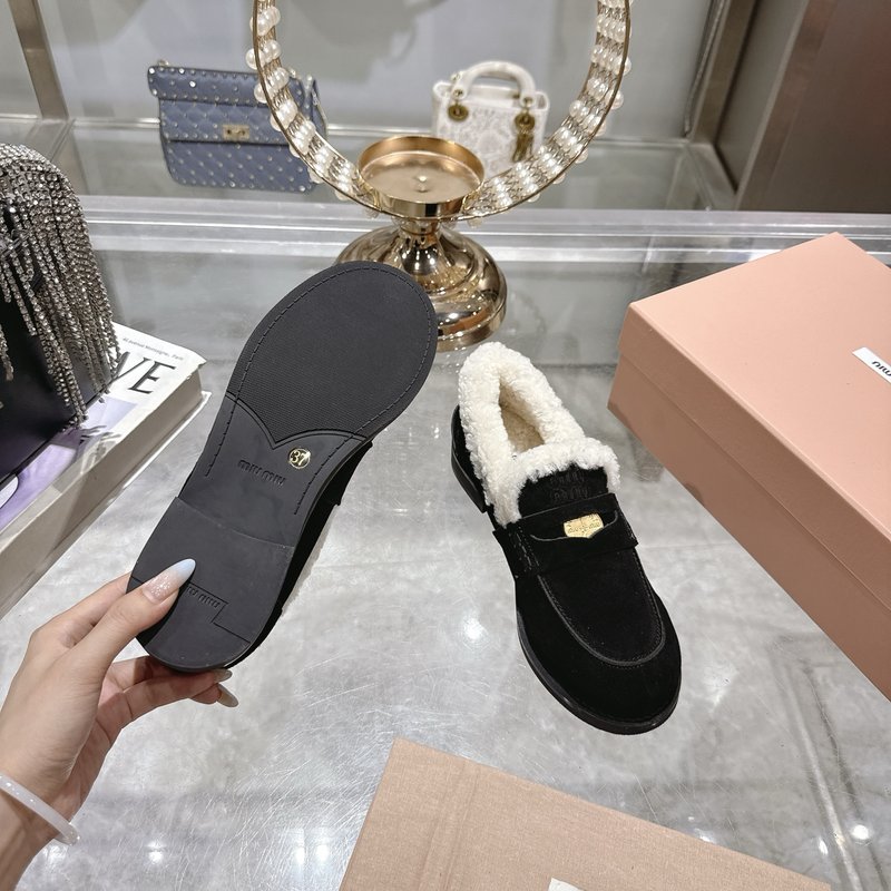 빈티지 울 로퍼 플랫 편안하고 스타일리시한 001-213677