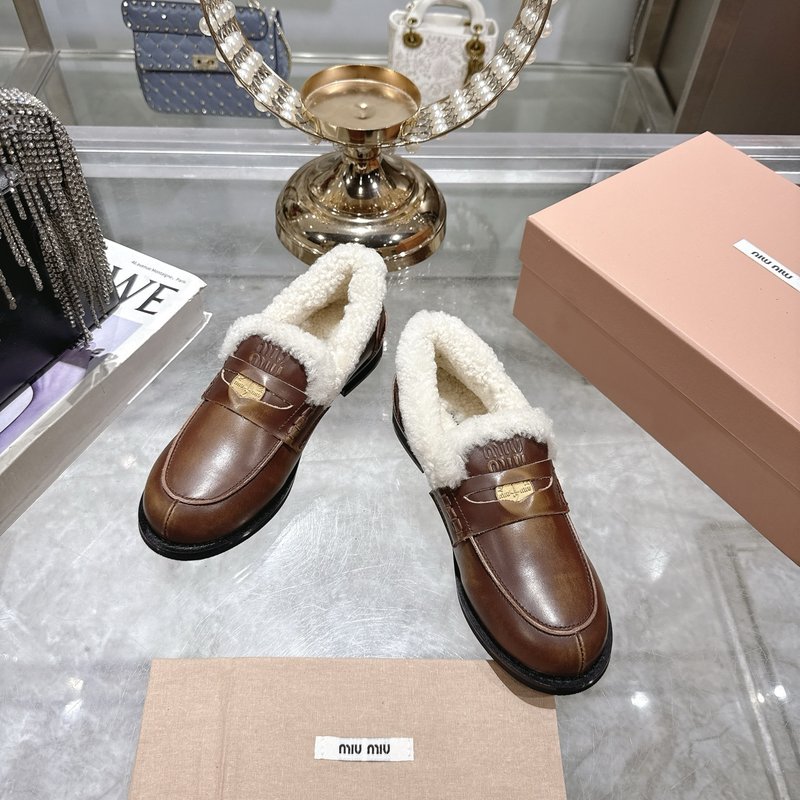 레트로 울 플랫 로퍼 001-213691