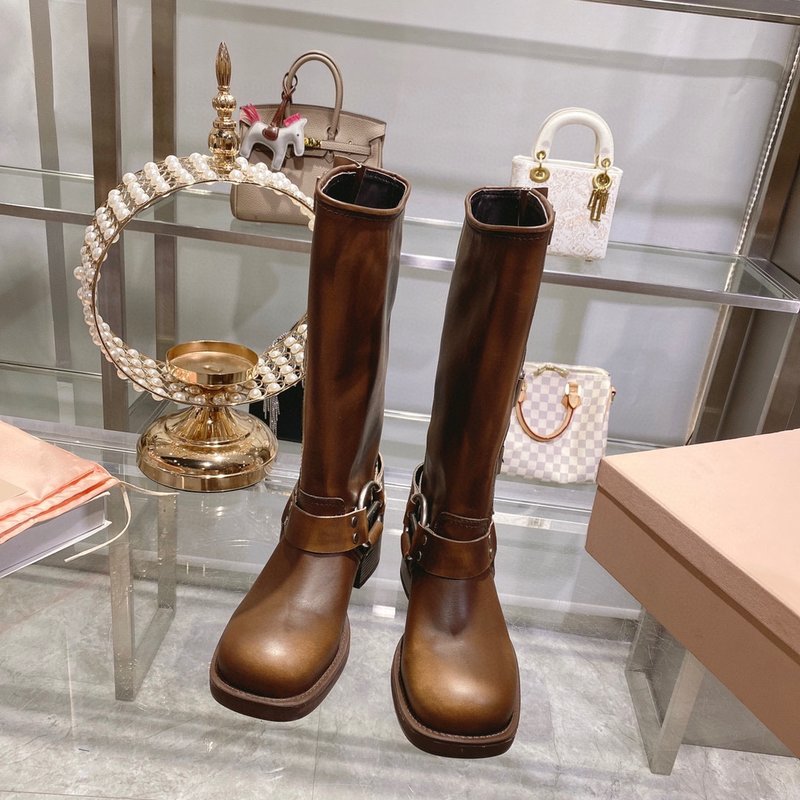 레트로 마블링 소금통 하이 부츠 001-213706