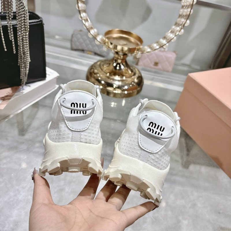 미우미우 메쉬 플랫폼 독일군 훈련화 캐주얼 스니커즈 001-213713
