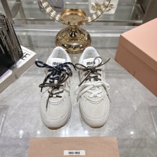 미우미우 레트로 빈티지 두꺼운 밑창 캐주얼 운동화 001-213732