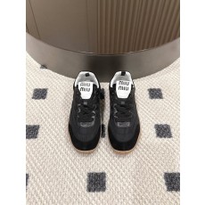 미우미우 플랫폼 캔버스 운동화 001-213753