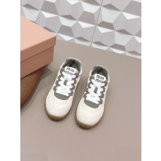미우미우 스포티 컬러 블럭 두꺼운 밑창 스니커즈 001-213756