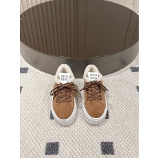 미우미우 리얼 퍼 스웨이드 플랫폼 슈즈 001-213775
