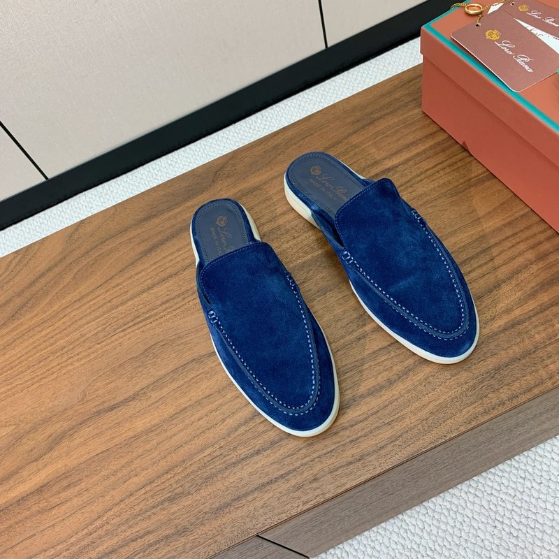 로로피아나 남성 빈티지 스웨이드 뮬 001-213787