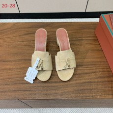 스웨이드 미들힐 가죽 슬리퍼 001-213795