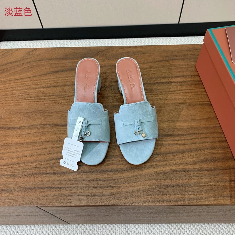 스웨이드 미들힐 슬리퍼 001-213800
