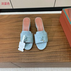 스웨이드 미들힐 슬리퍼 001-213800