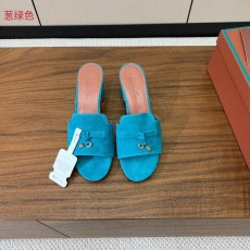 스웨이드 미들 힐 슬리퍼 001-213803
