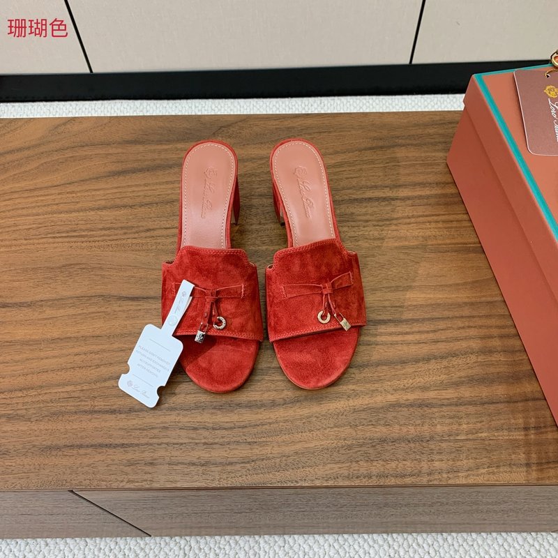 스웨이드 미들힐 가죽 슬리퍼 001-213807