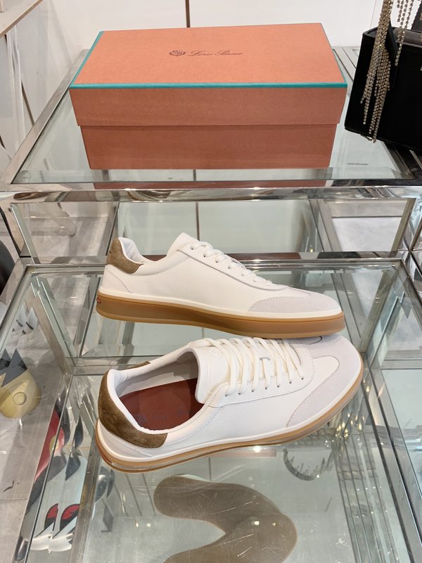 로로피아나 남성용 레더 스니커즈 001-213873