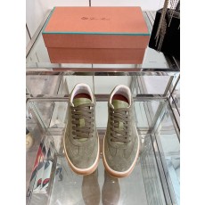 로로피아나 남성 스웨이드 트레이닝 스니커즈 001-213875
