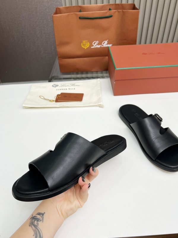 로로 피아나 수입 소가죽 핸드메이드 샌들 001-213953