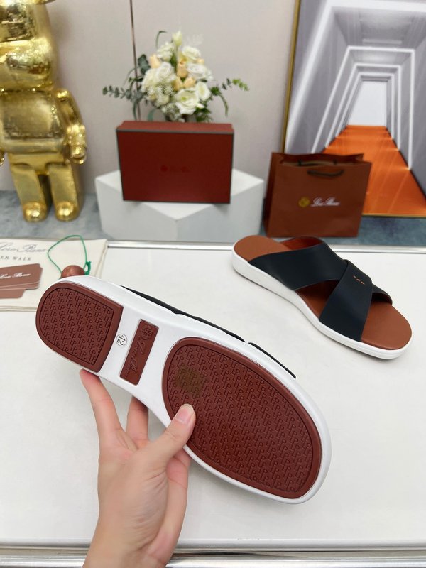 로로피아나 수입 실크 송아지 가죽 핸드메이드 샌들 001-213958