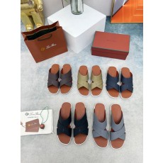 로로피아나 수입 실크 송아지 가죽 핸드메이드 샌들 001-213958