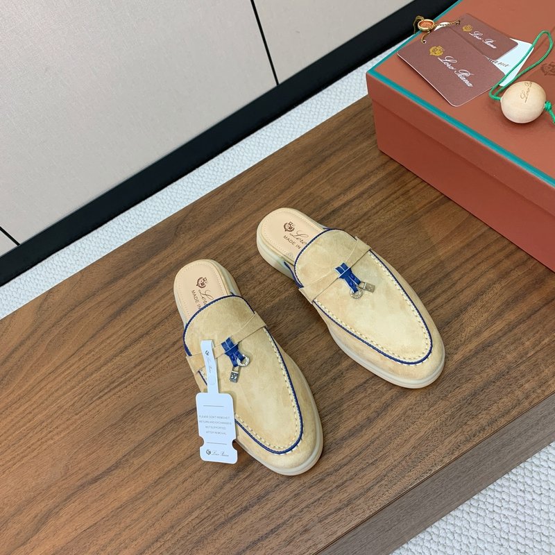 로로피아나 캐시미어 록 스티치 뮬 001-214038
