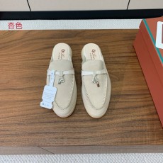 스톤 패턴 컬러 블록 캐시미어 토 샌들 001-214046