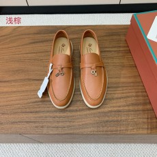 로로피아나 빈티지 핸드스티치 가죽 로퍼 001-214048