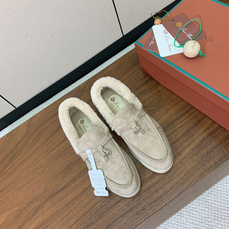 로로 피아나 양모 칼라 로퍼 슈즈 001-214059