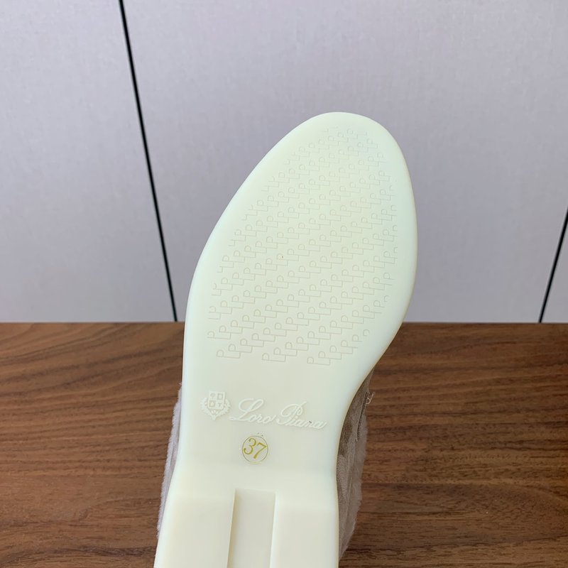 로로 피아나 양모 칼라 로퍼 슈즈 001-214059