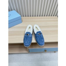 프라다 가을 겨울 울 칼라 로퍼 001-214087
