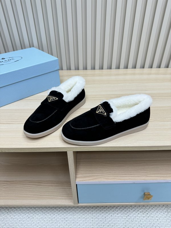 프라다 가을 겨울 울 칼라 로퍼 001-214088
