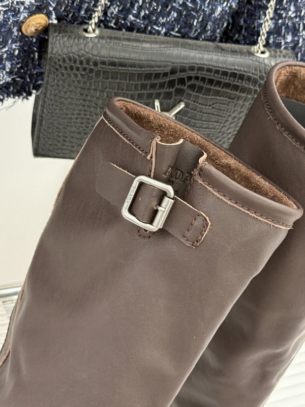 프라다 빈티지 버클 굽 긴 부츠 001-214415