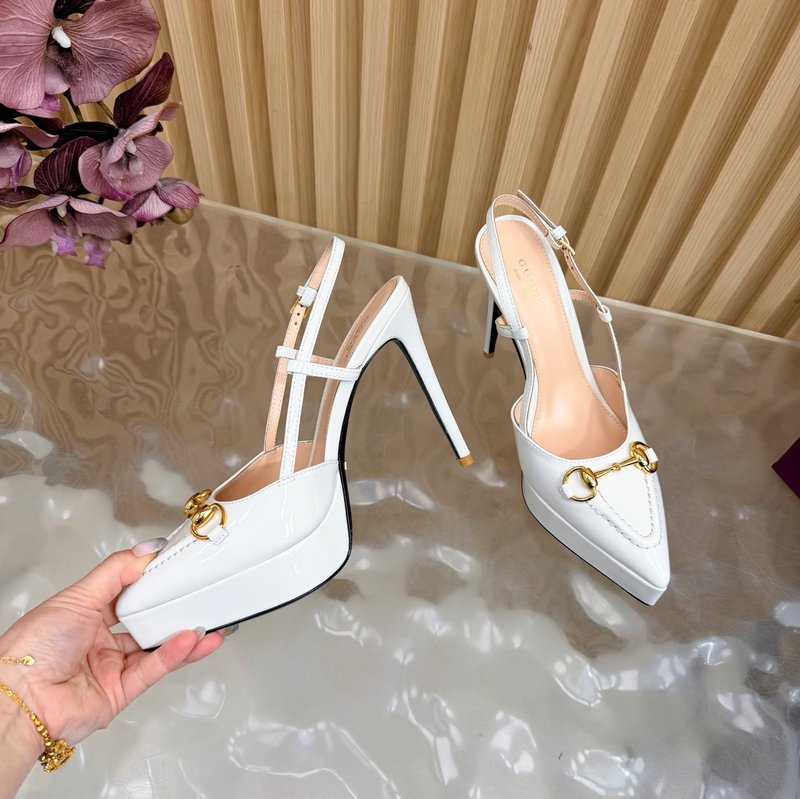 구찌 클래식 말衔扣 플랫폼 뾰족구두 힐샌들 001-214437