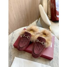 구찌 여성용 말衔扣 울 뮬 001-214483