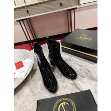 크리스찬 루부탱 레오파드 프린트 앵클부츠 001-214572