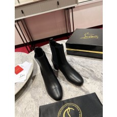 크리스찬 루부탱 레오파드 프린트 앵클부츠 001-214573