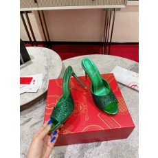 오픈 토 라인스톤 하이힐 뮬 001-214584