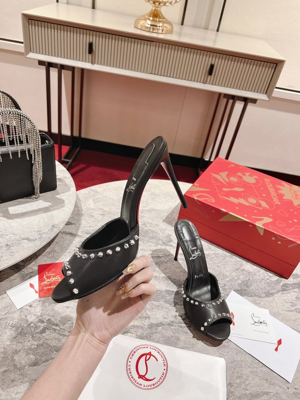 피쉬토 스파이크 하이힐 샌들 001-214585
