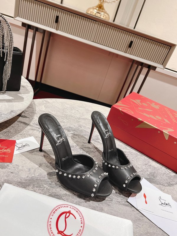 피쉬토 스파이크 하이힐 샌들 001-214585