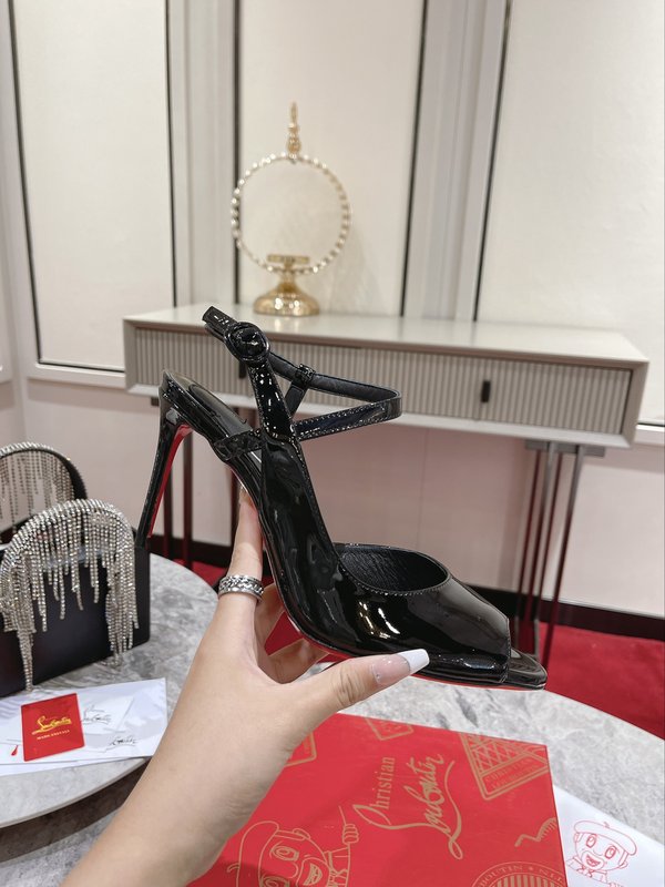 피쉬토 사이드 스트랩 하이힐 샌들 001-214588