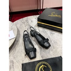 마마플러트 블랙 레더 리본 하이힐 001-214598