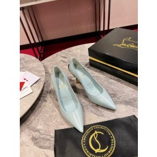 크리스찬 루부탱 꽃 장식 하이힐 001-214614